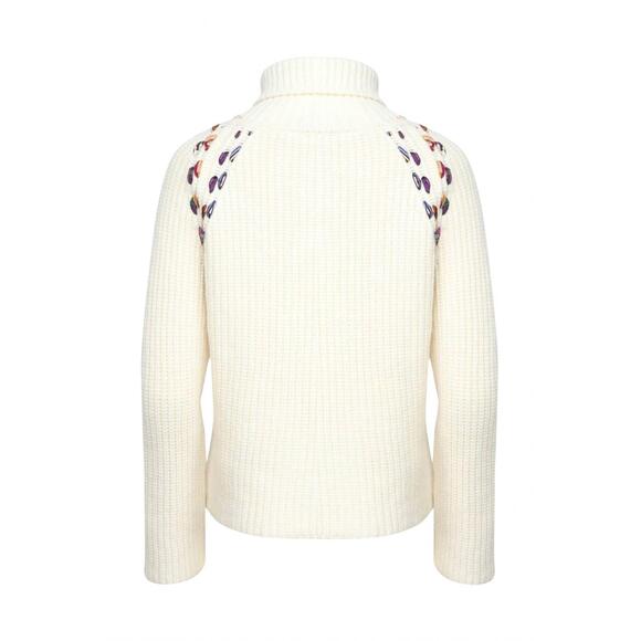NEW LA PRESTIC OUISTON hemingway turtleneck sweater in ecru